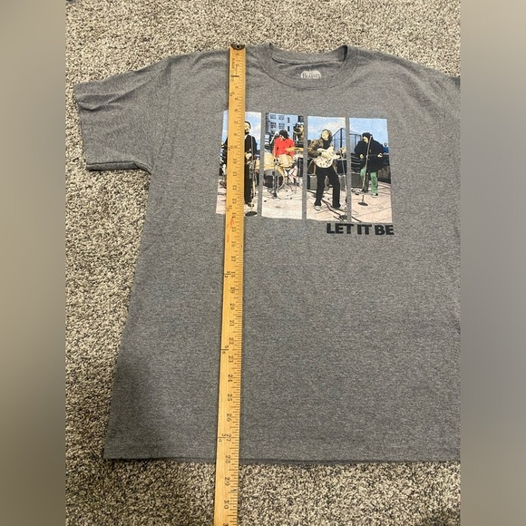 Beatles “Let it Be”  Band Gray T-shirt Size Large - Picture 5 of 7